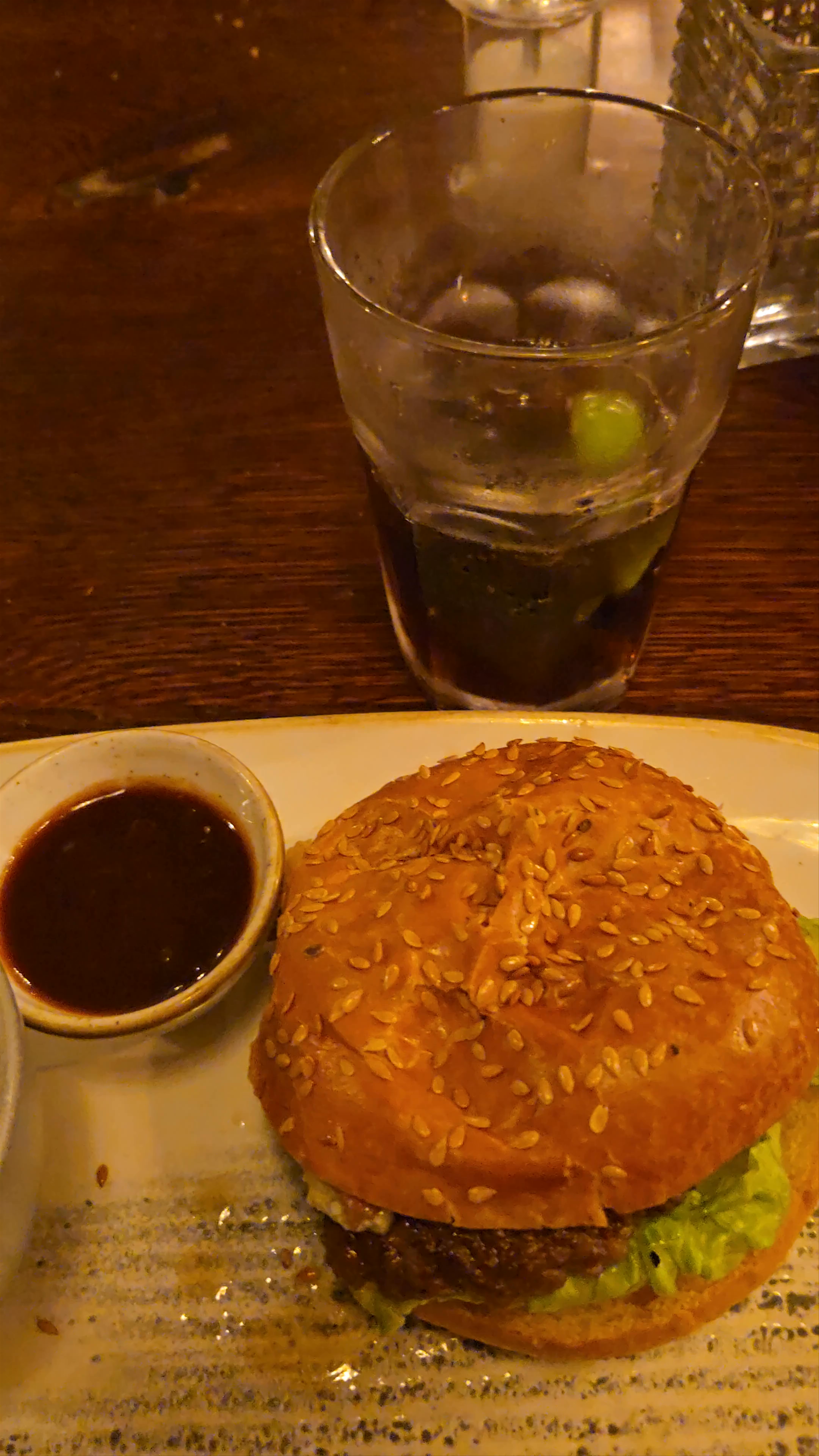 Classic Pub Burger and Fries at Turf Tavern, Oxford