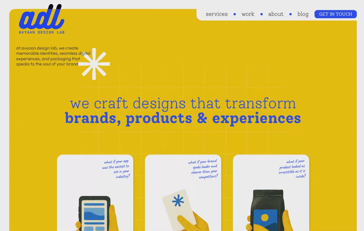 Thumbnail for avyaandesignlab.com, a Framer Experts site by Avyaan Design Lab.