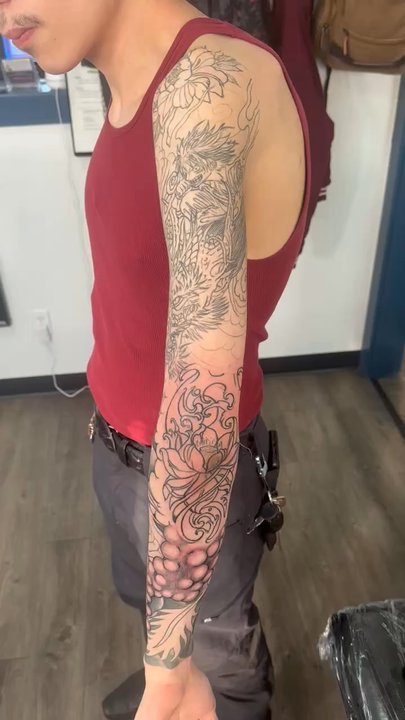 Anchored Ink - My in progress Japanese style tattoo - Tattoo Near Me - Springfield, Oregon