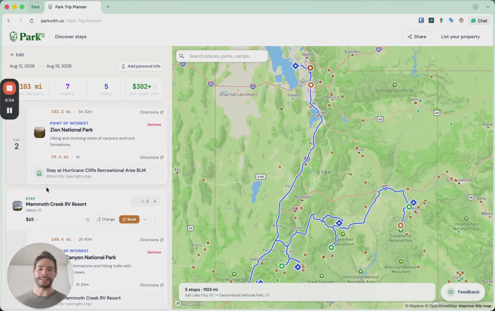 Park With Us - Road Trip Planner image 1