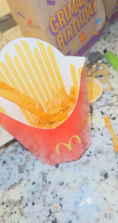 McDonald's - Burnt fries they are as hard as a rock ! Not edible at all - Burgers Near Me - Champions Gate, Florida