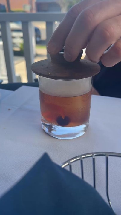 Pane Nostro - Smoked old fashioned - Italian Near Me - Dallas, Texas