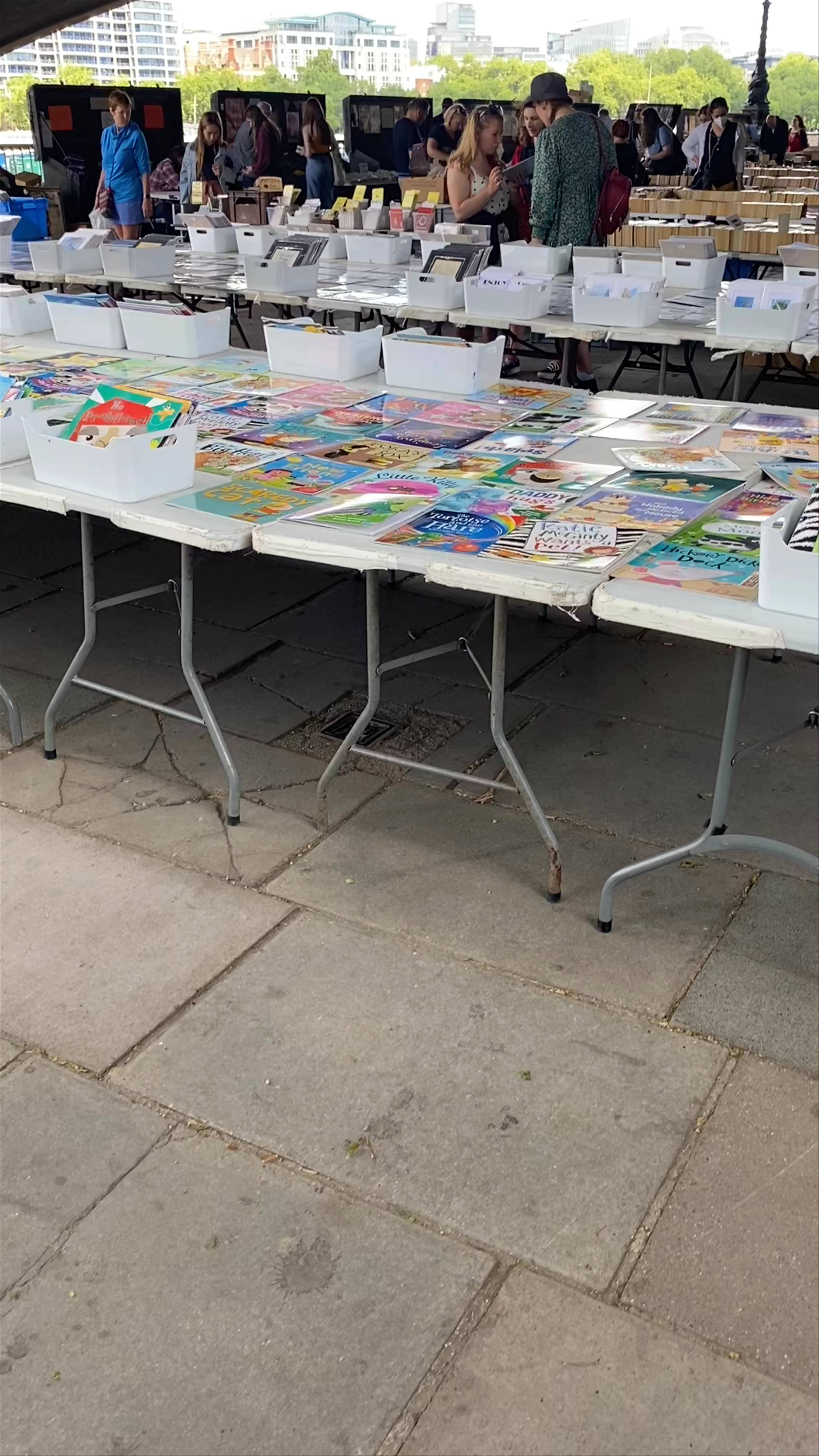 Southbank Centre Book Market, Belvedere Road, London, UK