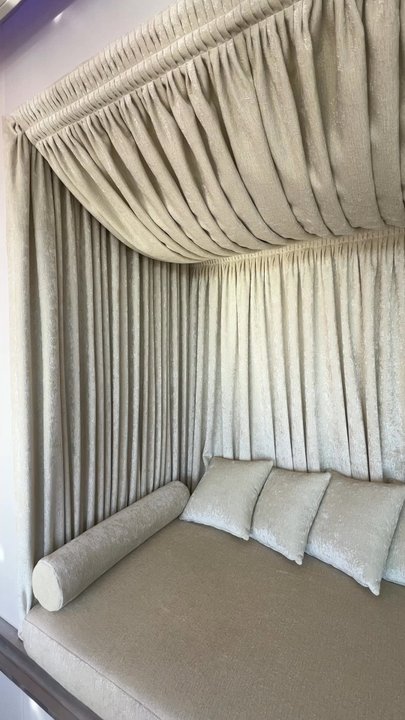 Luxury Fabrics - Beautiful chenille which became a luxurious lounge nook. - Fabric Stores Near Me - Los Angeles, California
