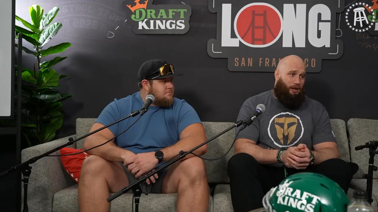 Eagles OT Lane Johnson & Chiefs C Creed Humphrey