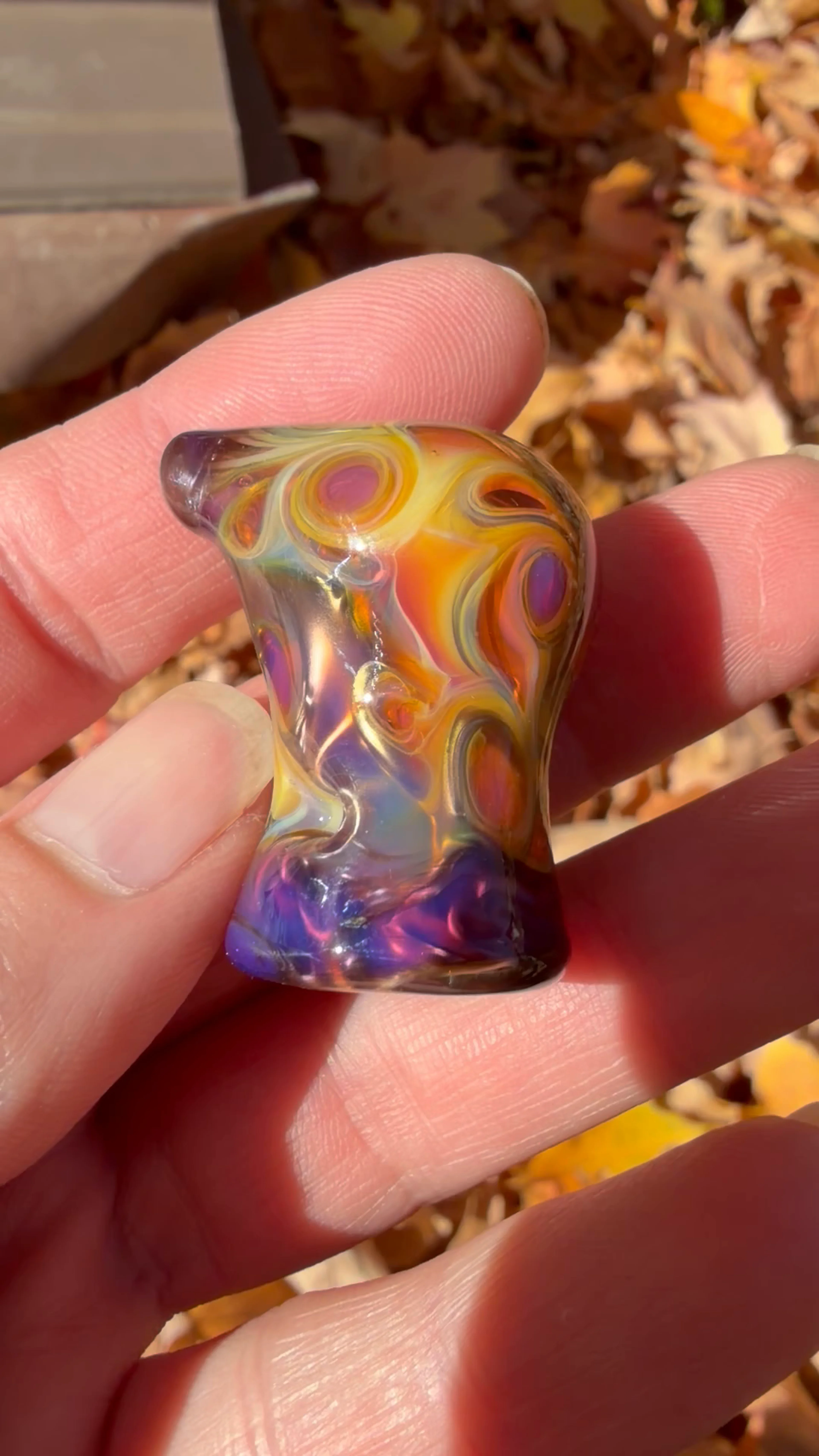 Preview pic of Sunset fractal duckbill puffco proxy core mouthpiece