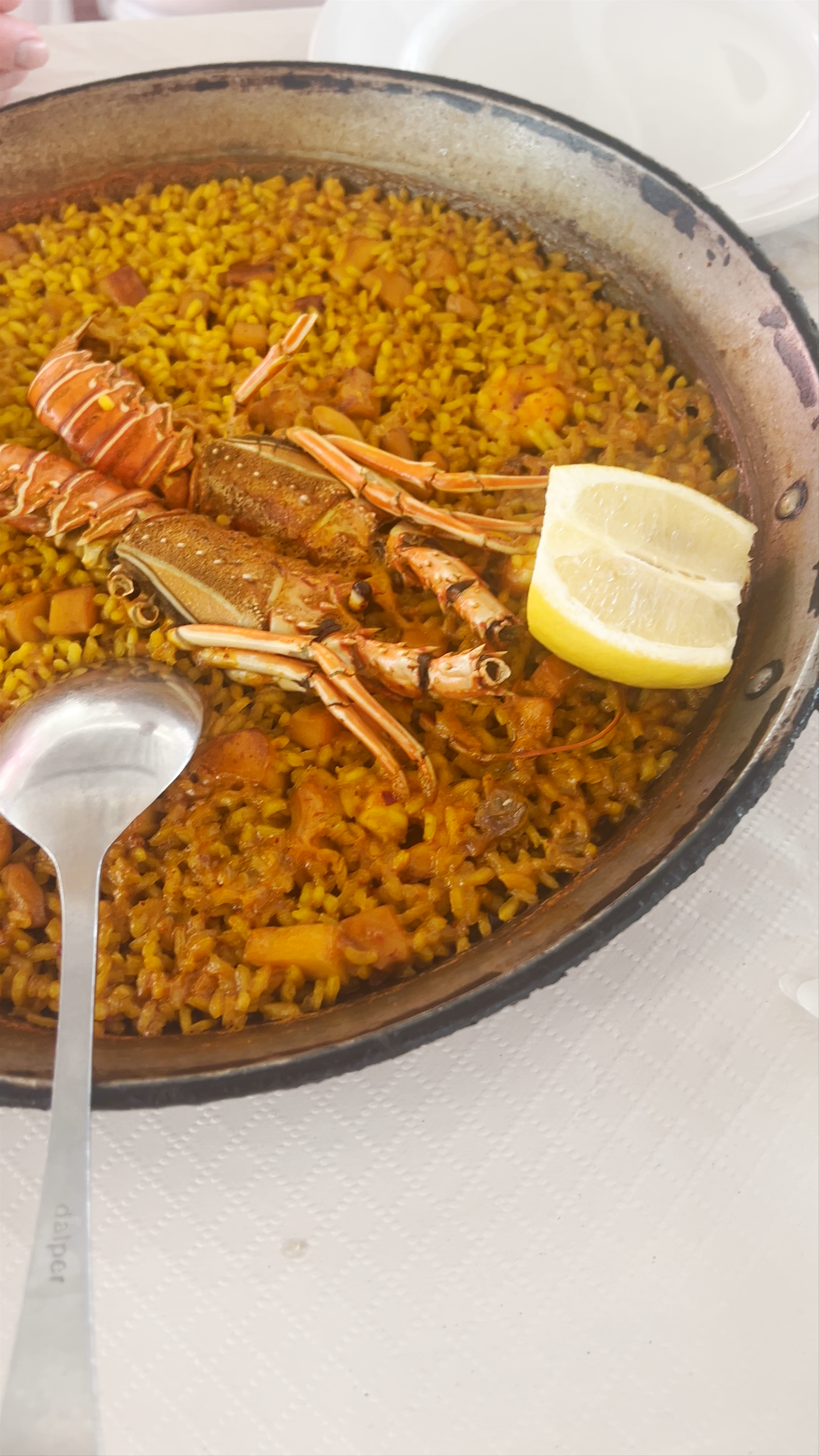 Authentic Seafood Paella at Restaurante El Carro I in Calpe, Spain