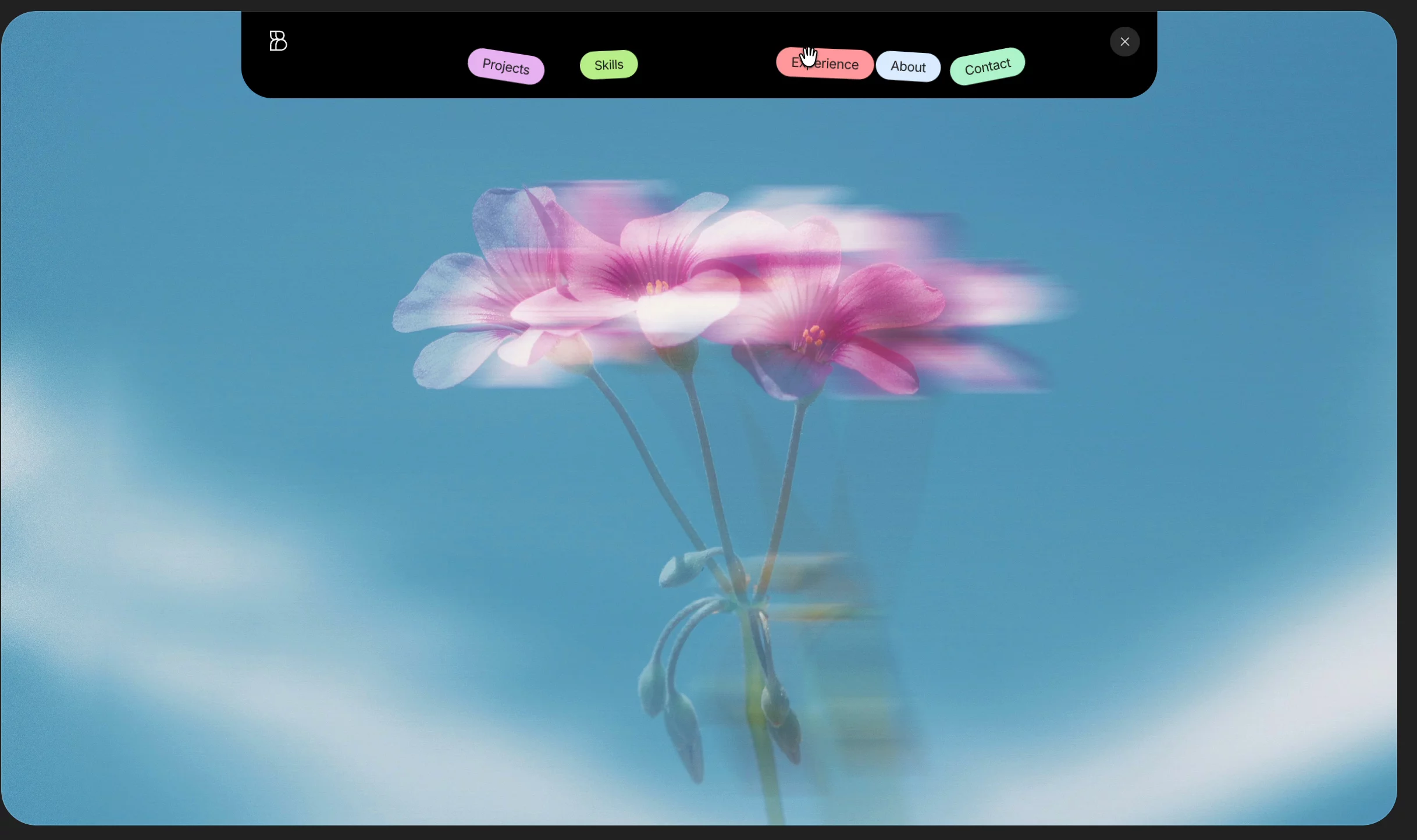 What if your navbar had gravity? 🤪  Falling pills, drag + throw physics, collisions and a smooth expanding navbar all customizable directly in @Framer