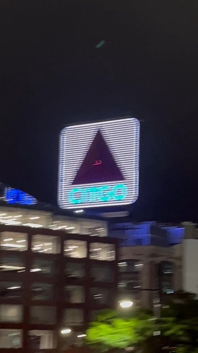 Citgo Sign - The music is from a street performer on Ortiz bridge - Local Flavor Near Me - Boston, Massachusetts