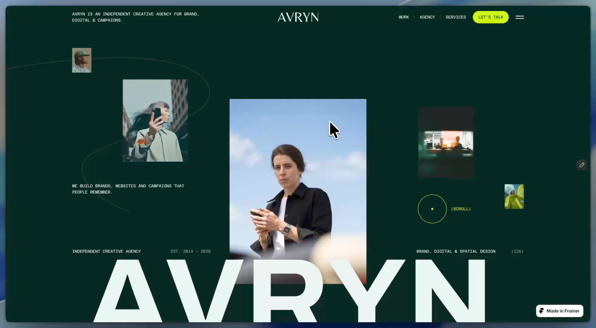 Started work on our new agency landing page. so far it's just the hero and the work list. Plenty still to build.