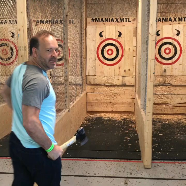 Maniax - Like a boss !! - Axe Throwing Near Me - Montreal, Quebec