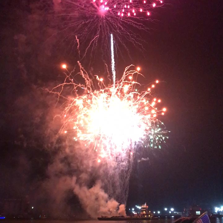 Mobile Alabama Cruise Terminal - 4th of July Fireworks show - Boat Charters Near Me - Mobile, Alabama