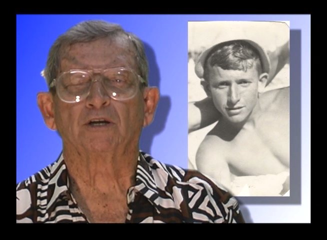 Two men reflect on personal histories through an interview format, accompanied by vintage photographs that illustrate their shared memories.