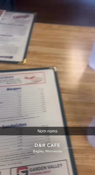 D & R Cafe - Quick video of the inside - Sandwiches Near Me - Bagley, Minnesota