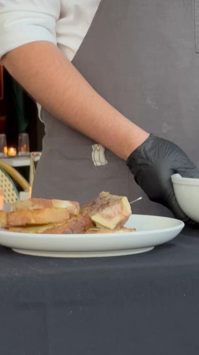 Shands General - Preparing the steak tartare and the bone marrow - New American Near Me - Patchogue, New York
