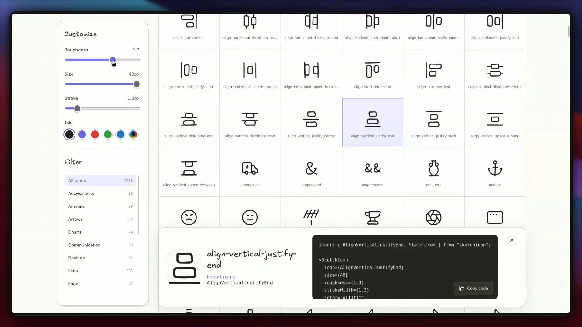 sketchicon: Hand-drawn icons for React image 1