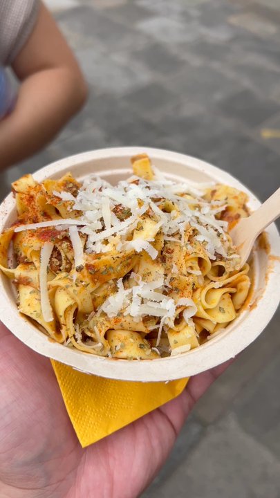 Baci & Pasta - Tagliatelle with bolognese - Italian Near Me - Venezia, VE