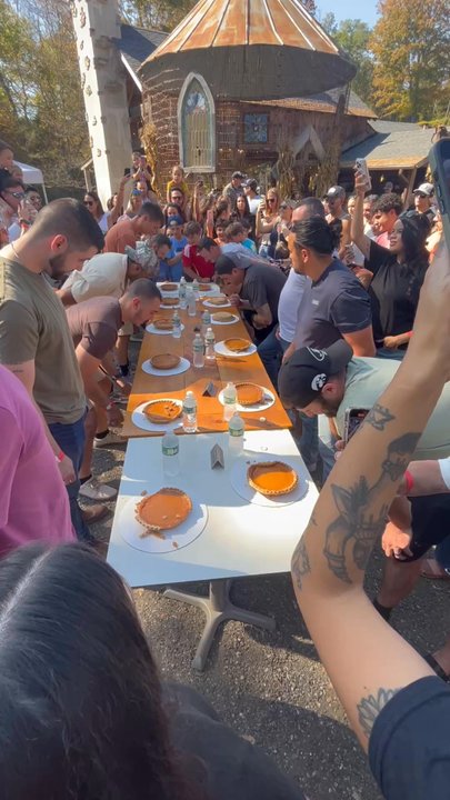The Waterwheel - Super fun pie eating contest at the harvest festival!! - Wineries Near Me - Poughquag, New York