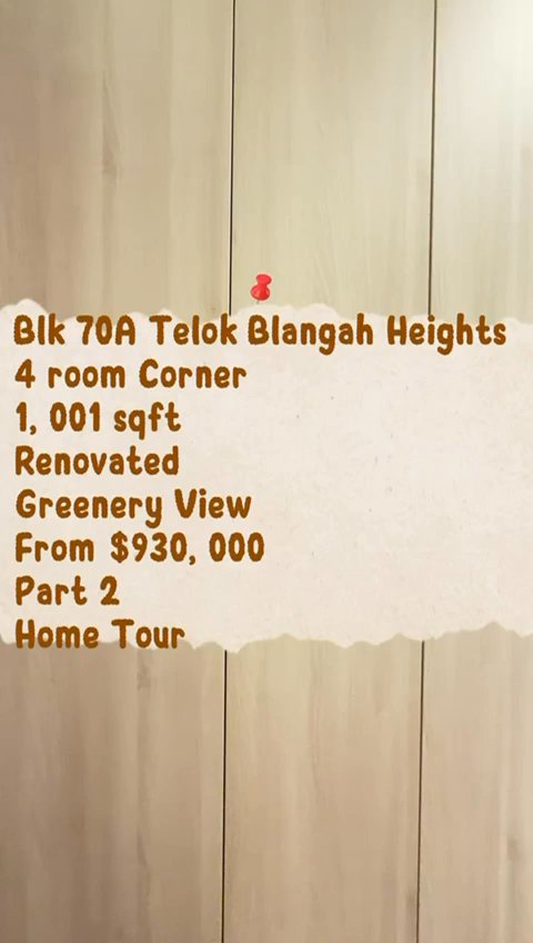 undefined of 1,001 sqft HDB for Sale in 70A Telok Blangah Heights - Project Photos 16