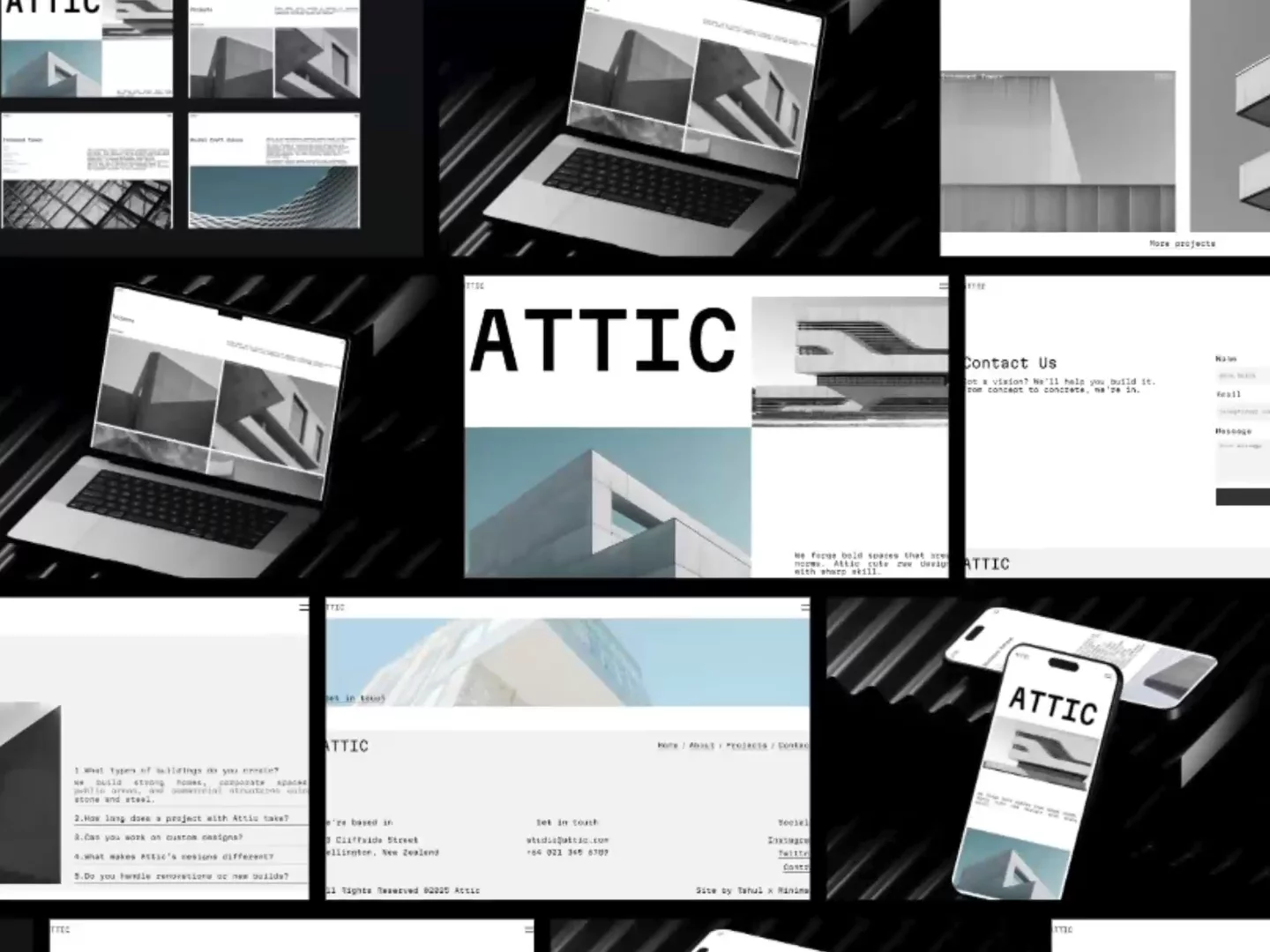 Minimal & Brutalist Framer Template image 1