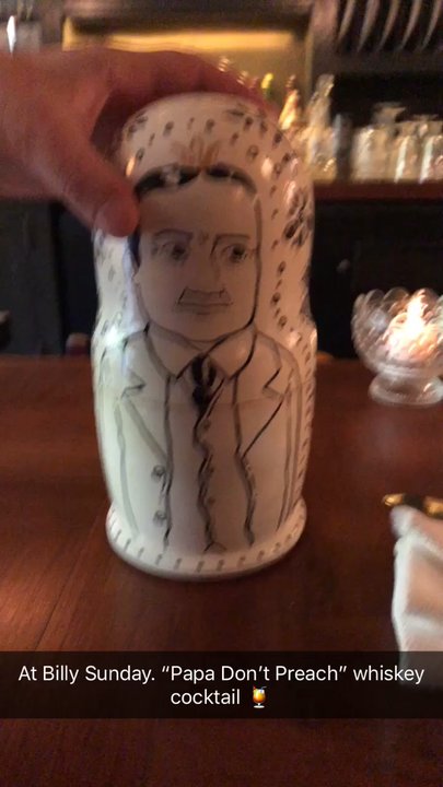 Billy Sunday - Papa Don't Preach cocktail, the unveiling! - Cocktail Bars Near Me - Chicago, Illinois