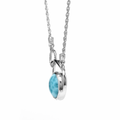 Sapphire Larimar Necklace
