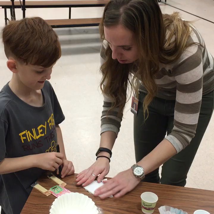 Finley Farms Elementary School - Miss Anderson helping at STEM Night: - Elementary Schools Near Me - Gilbert, Arizona