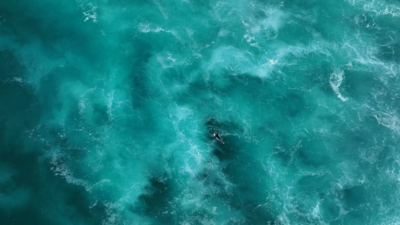 Surfer by Drone poster