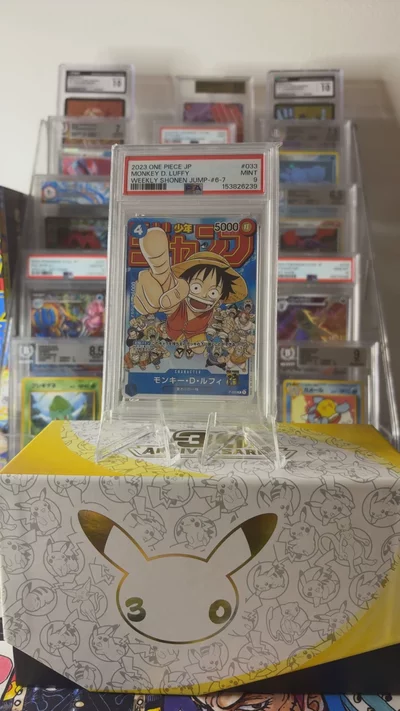 luffy psa 9 weekly shone jaump promo 2023 jap nm  image 1