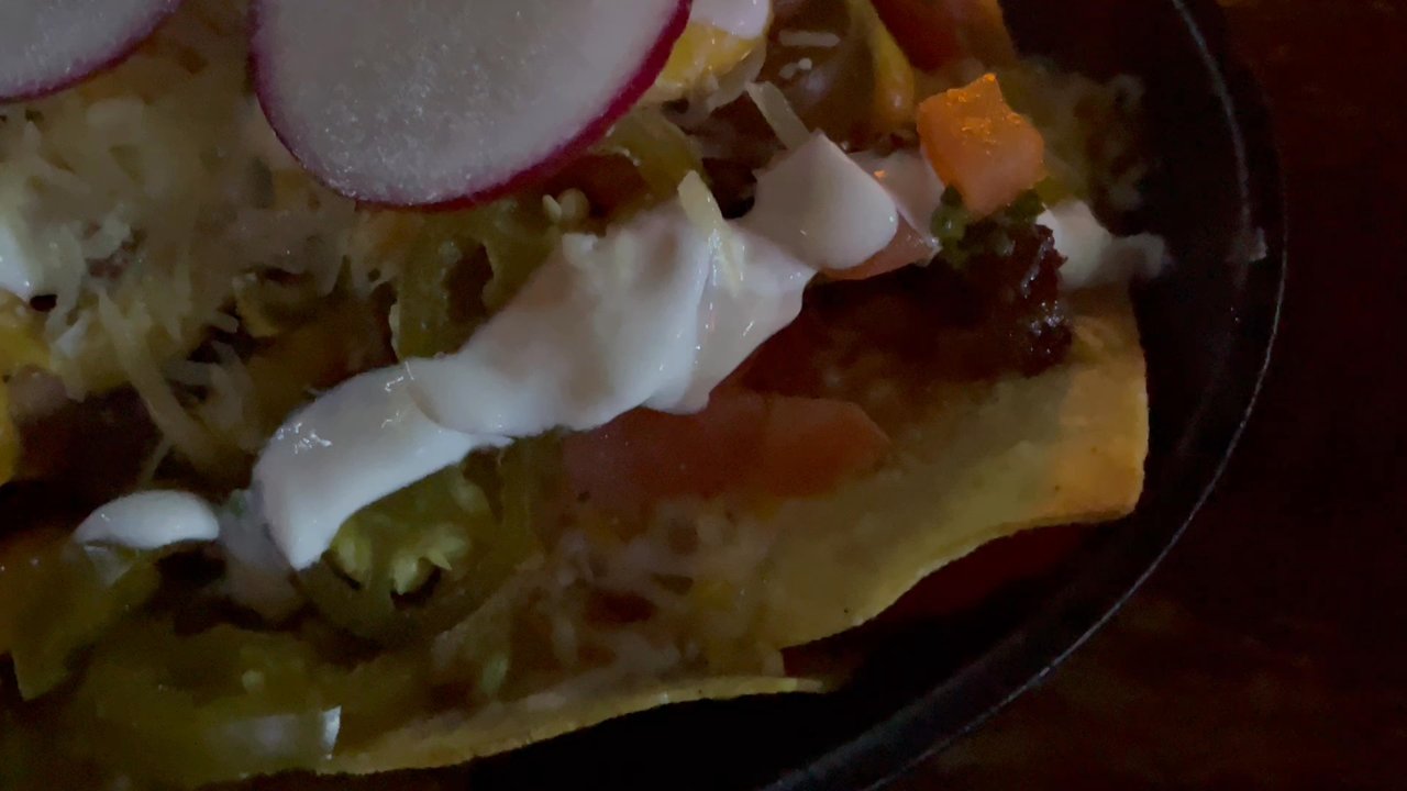 Hush Cafe Lounge & Garden - Beef Nachos   I enjoyed every bite. Of course the jalapeños gave it a nice kick - Mediterranean Near Me - Maspeth, New York