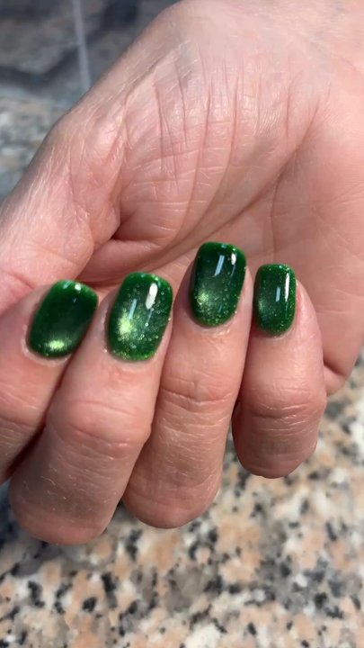 French Tips - Green - Nail Salons Near Me - Clarksville, Indiana