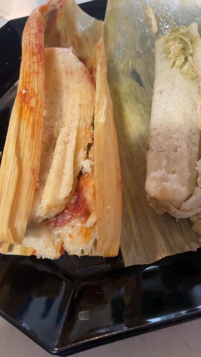 Rosas Tamales - Rajas and Chicken with green salsa Tamal - Mexican Near Me - Chicago, Illinois