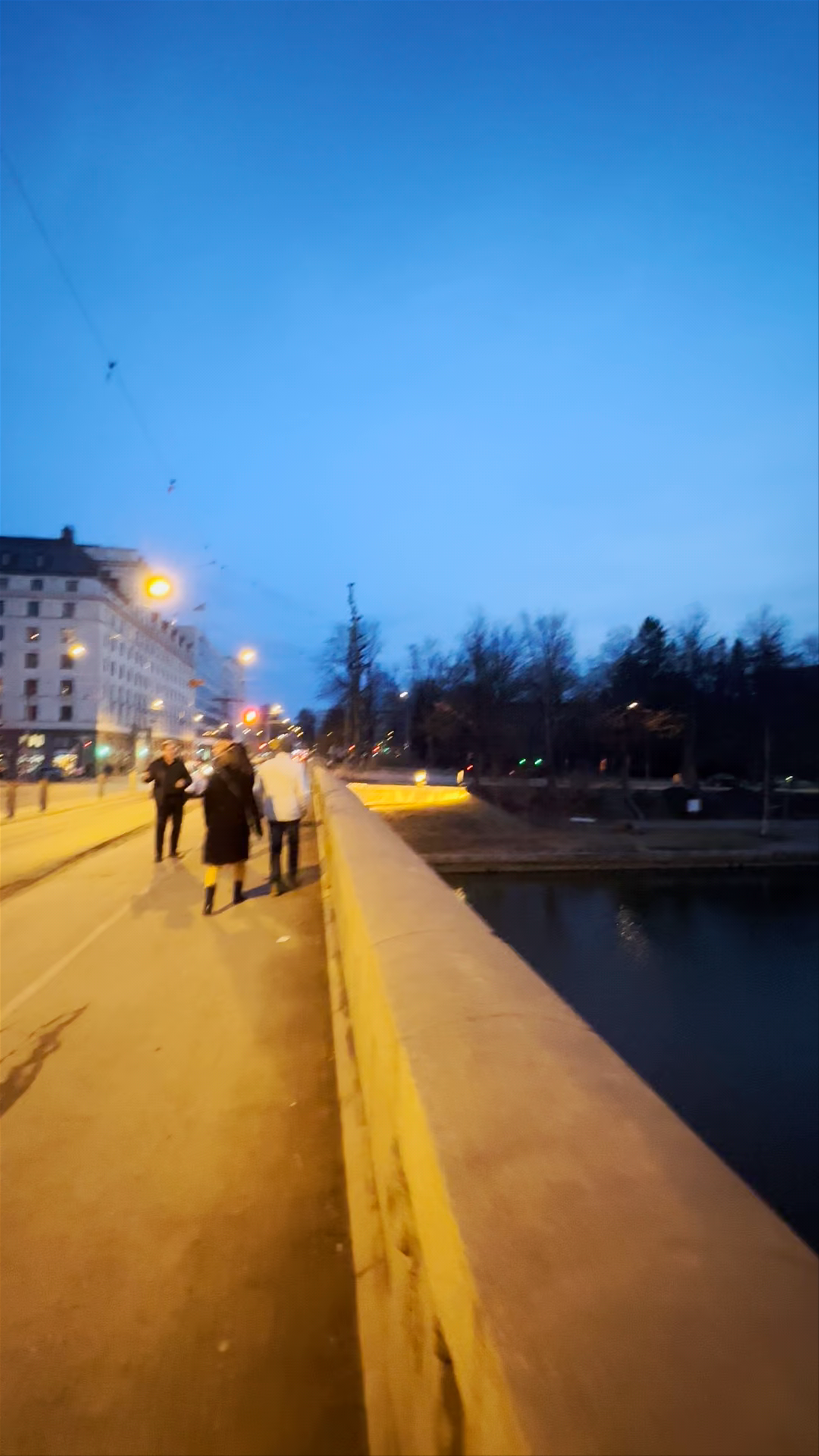 Twilight Stroll over Långa Bron, Helsinki