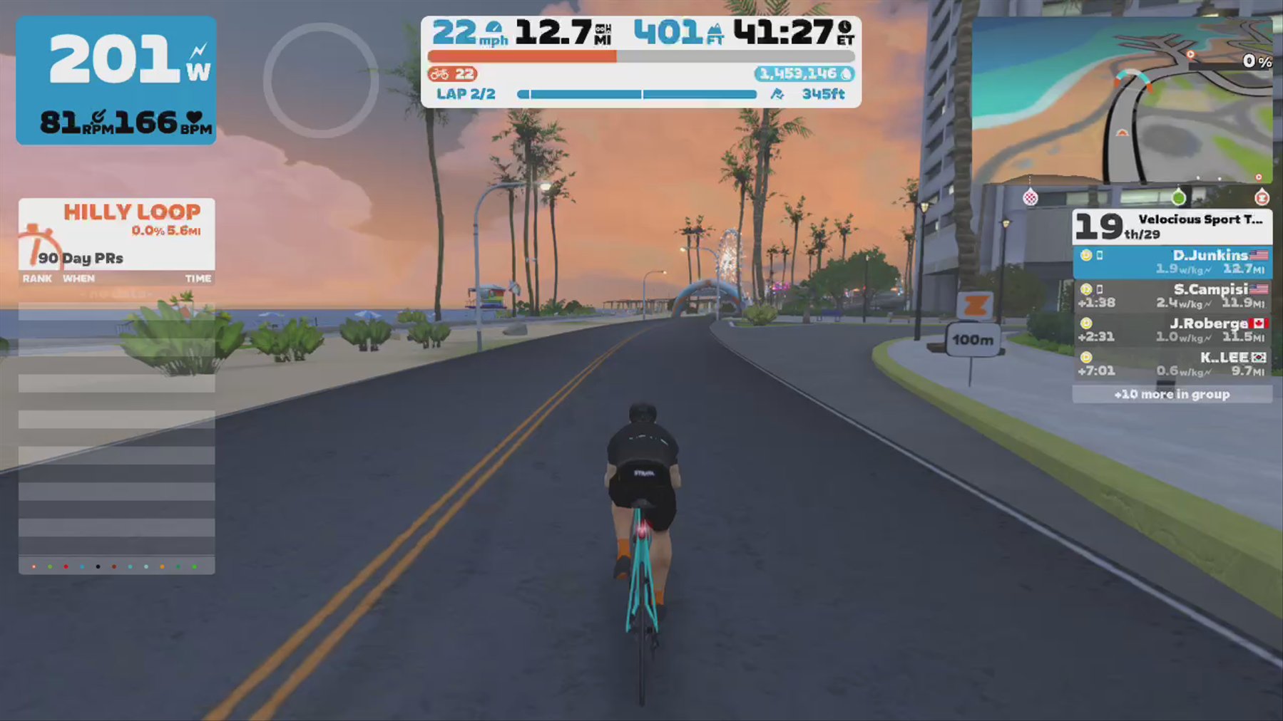 Zwift - Race: Velocious Sport Tue Night Criterium (Race) (D) on Flat Route in Watopia