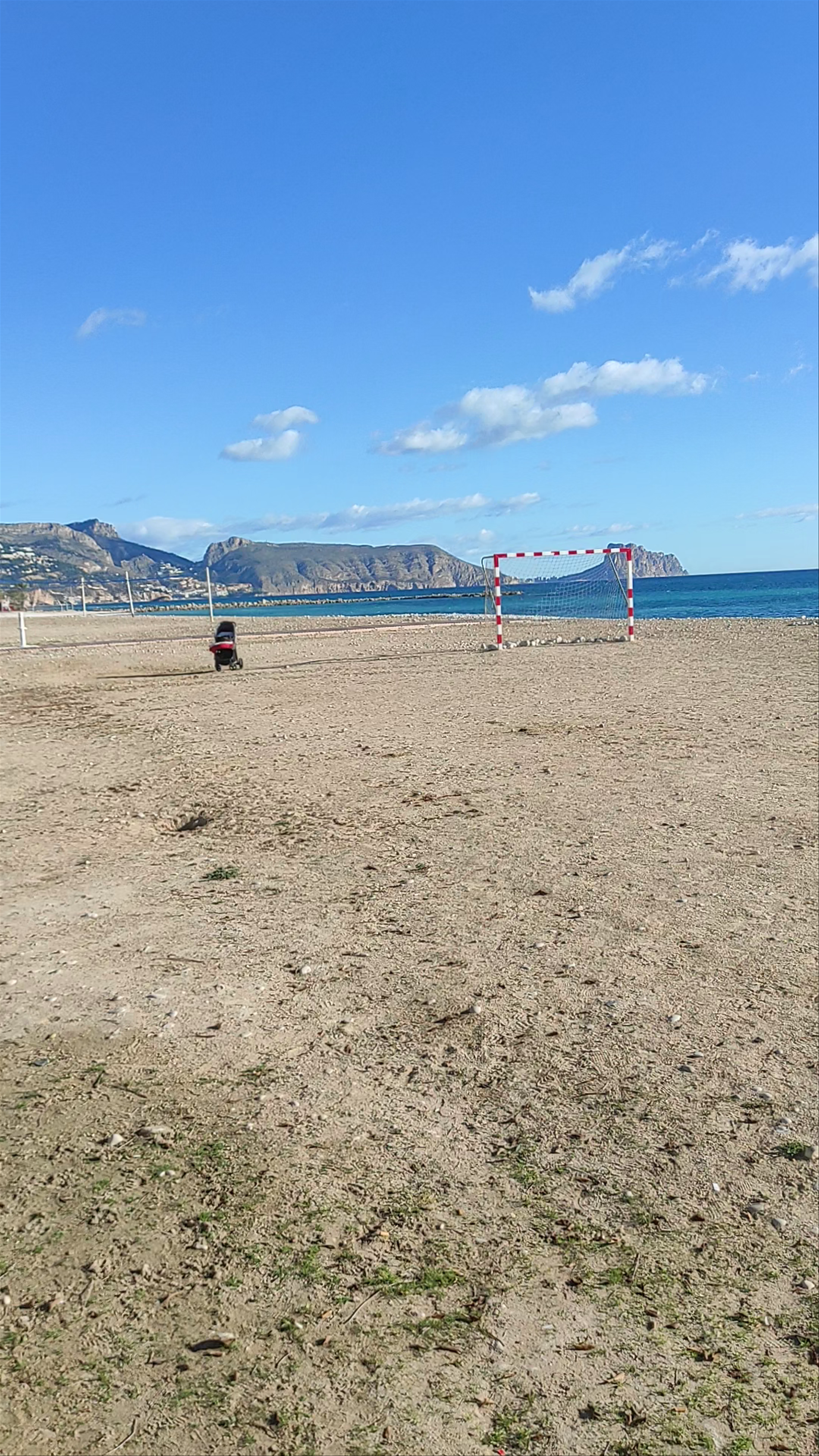 Tranquil Winter Beach Day at Playa de la Roda, Spain