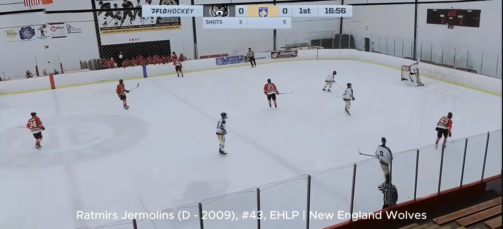 Ratmirs Jermolins (D - 2009) | EHLP: Defensive play vs New Jersey 87's