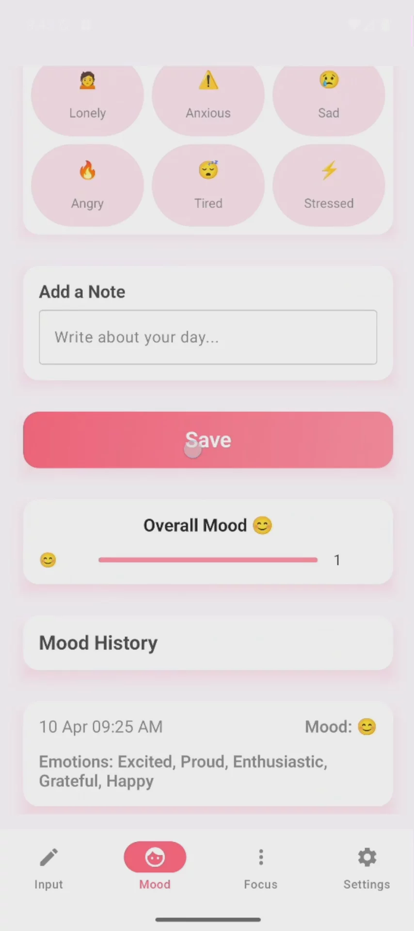 Cute Body Tracker Mood Focus image 1