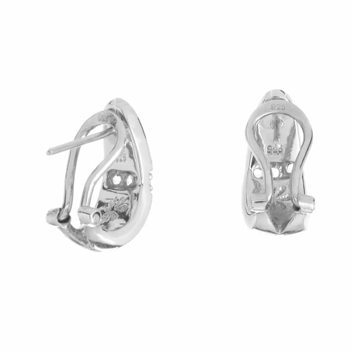 marahlagoマララゴ オパール＆ラリマー ピアス シルバー925 Omega Earrings with larimar and silver by marahlago