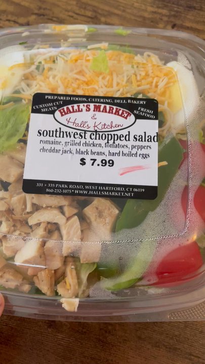 Hall's Kitchen - Southwest salad with chicken - Salad Near Me - West Hartford, Connecticut