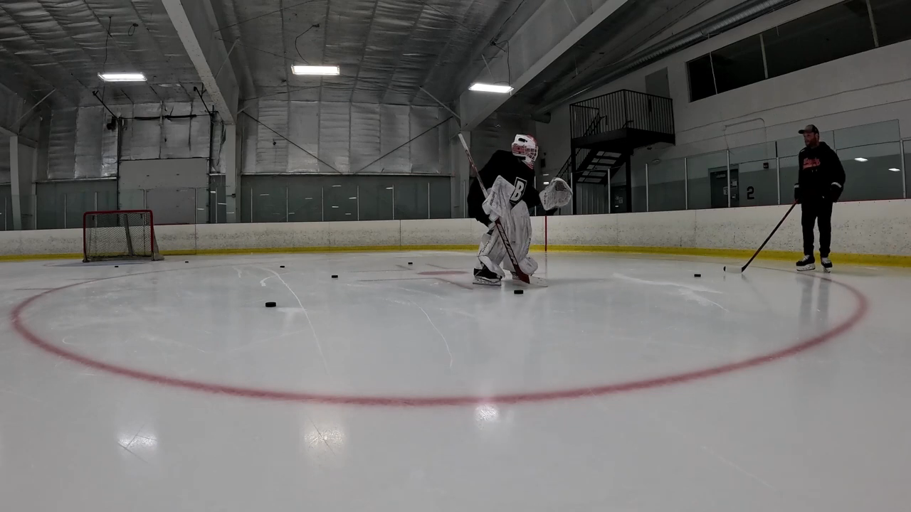Lilleah Tittle: Elite Skating Drills during Goalie Session