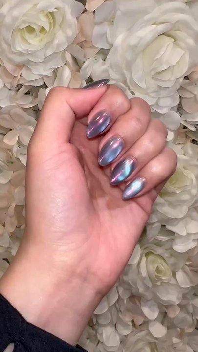 Enchanted Escape Nail Spa - Chrome on cateyes - Nail Salons Near Me - Katy, Texas