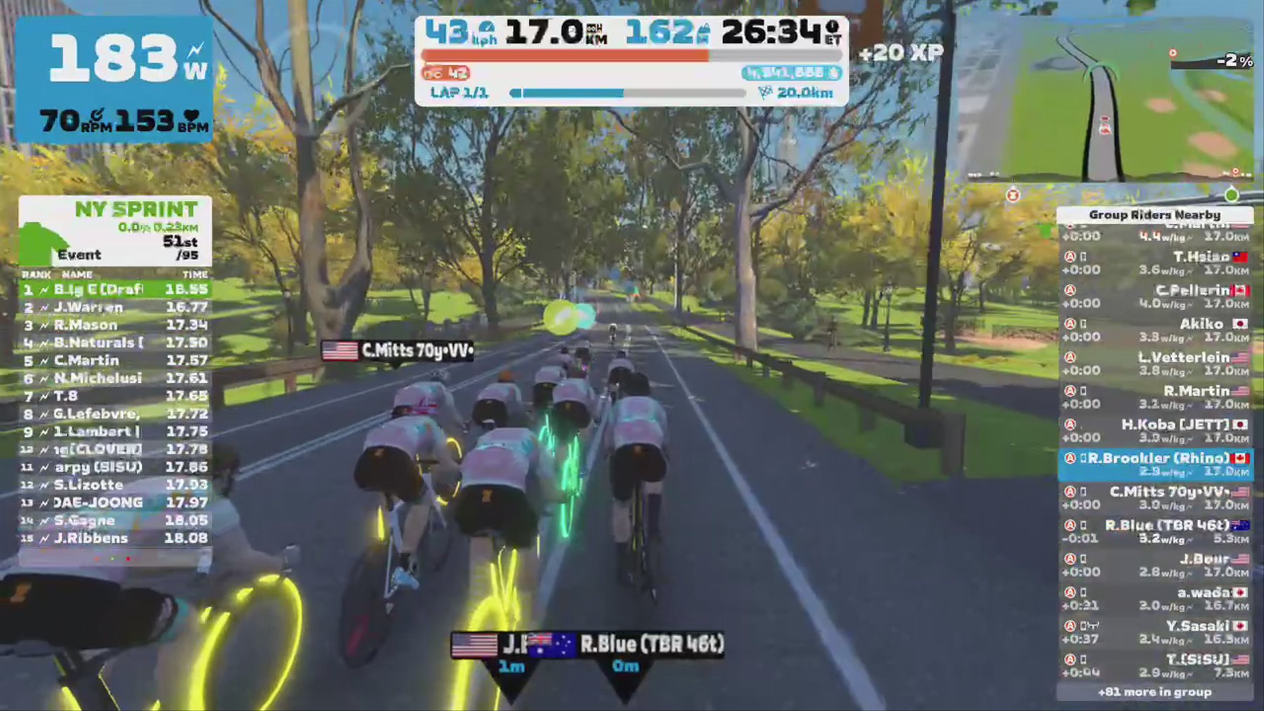 Zwift - Group Ride: Long | Stage 3 | The Zwift Big Spin 2024 on NYC KOM After Party in New York