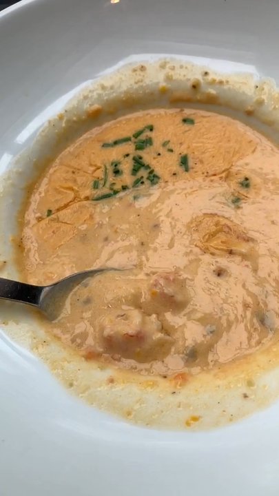 Black River Tavern - Lobster Bisque - balanced texture between light aromatic and full bodied base with ample amounts of lobster meat. Sizable portion. - Bars Near Me - Elyria, Ohio