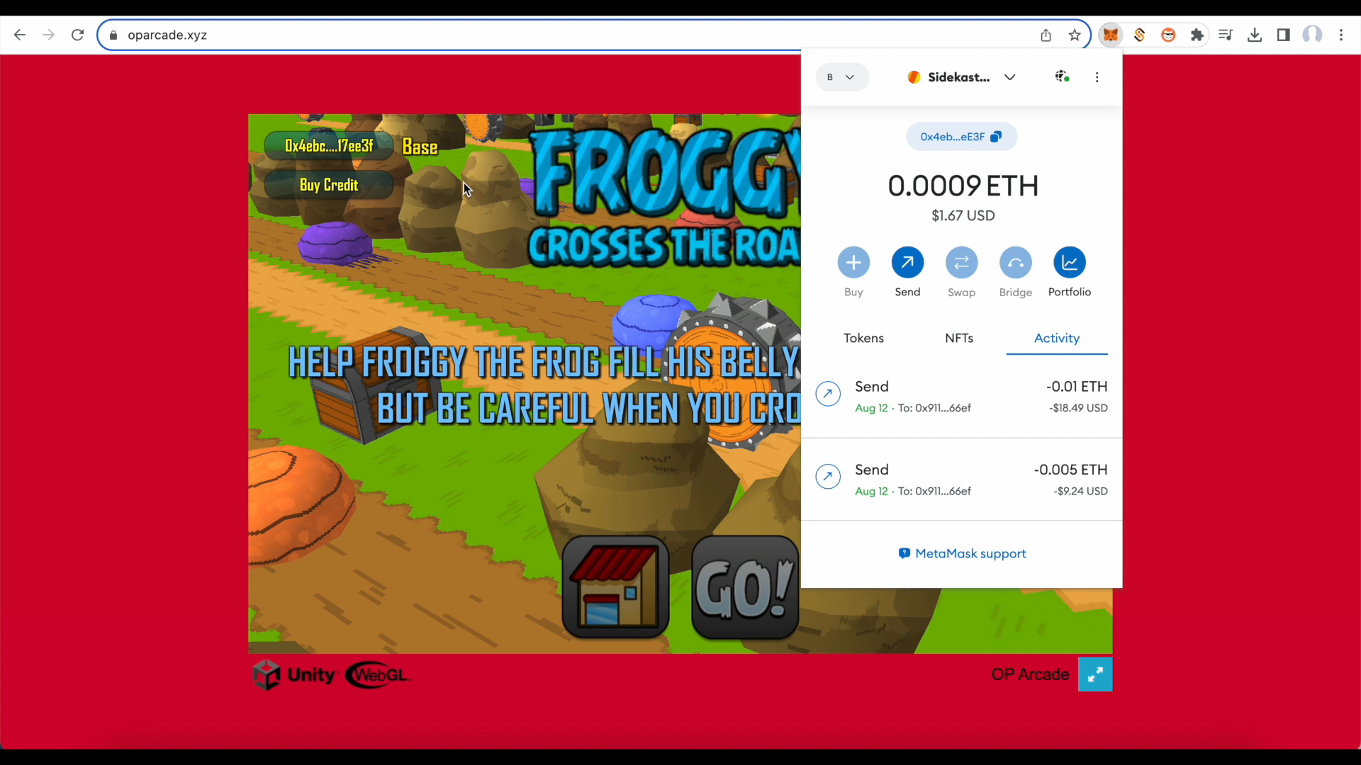 OP Arcade video demo