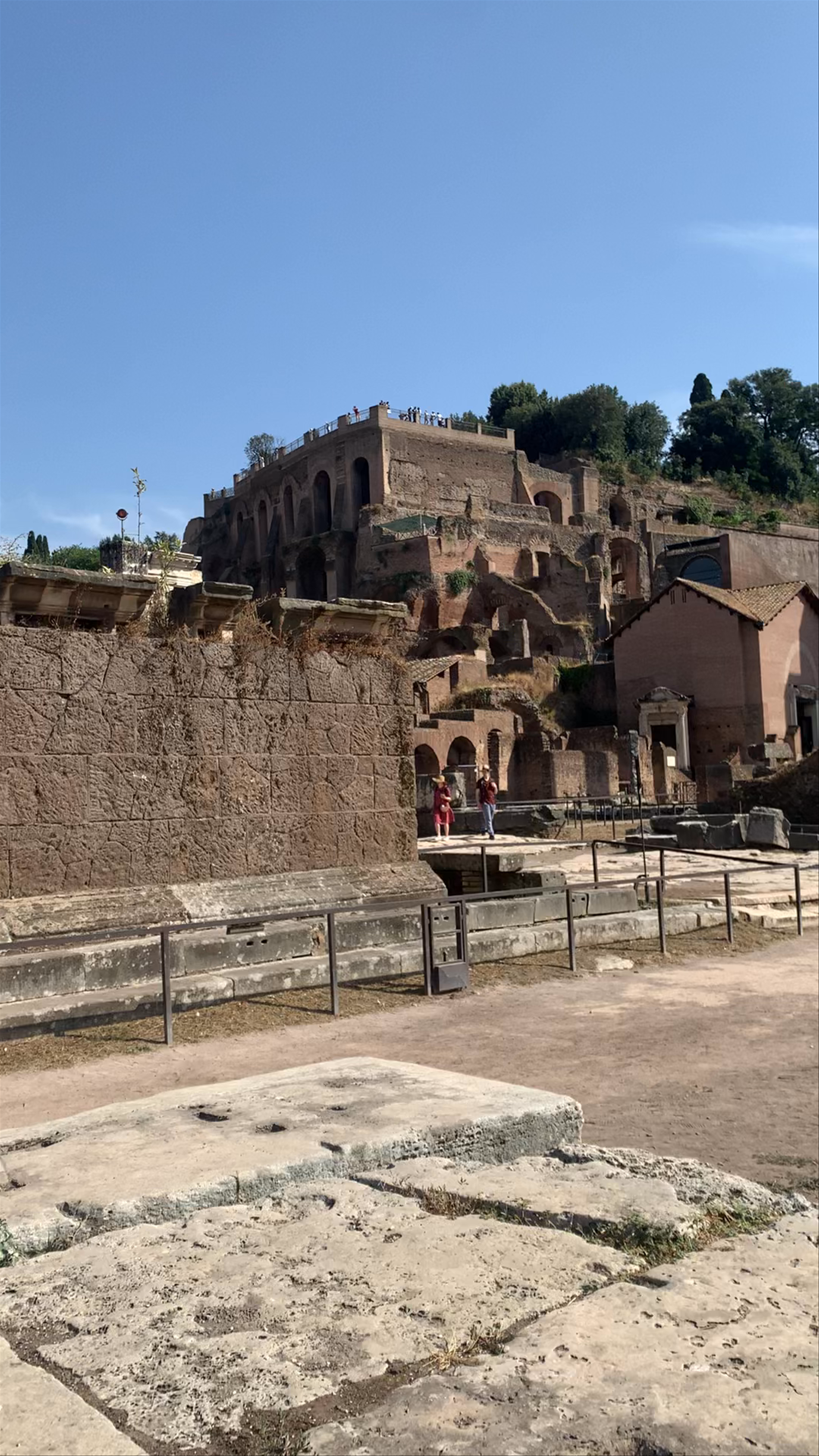 upclose view of the roman forum 