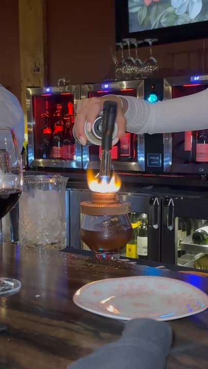 Sabira - Smoked old fashioned - Mediterranean Near Me - Toledo, Ohio