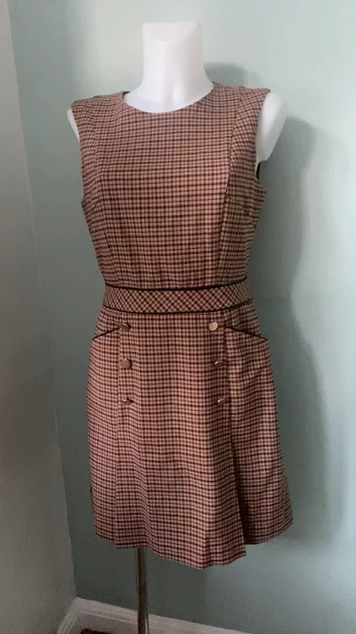 Oasis Checked Shift Dress