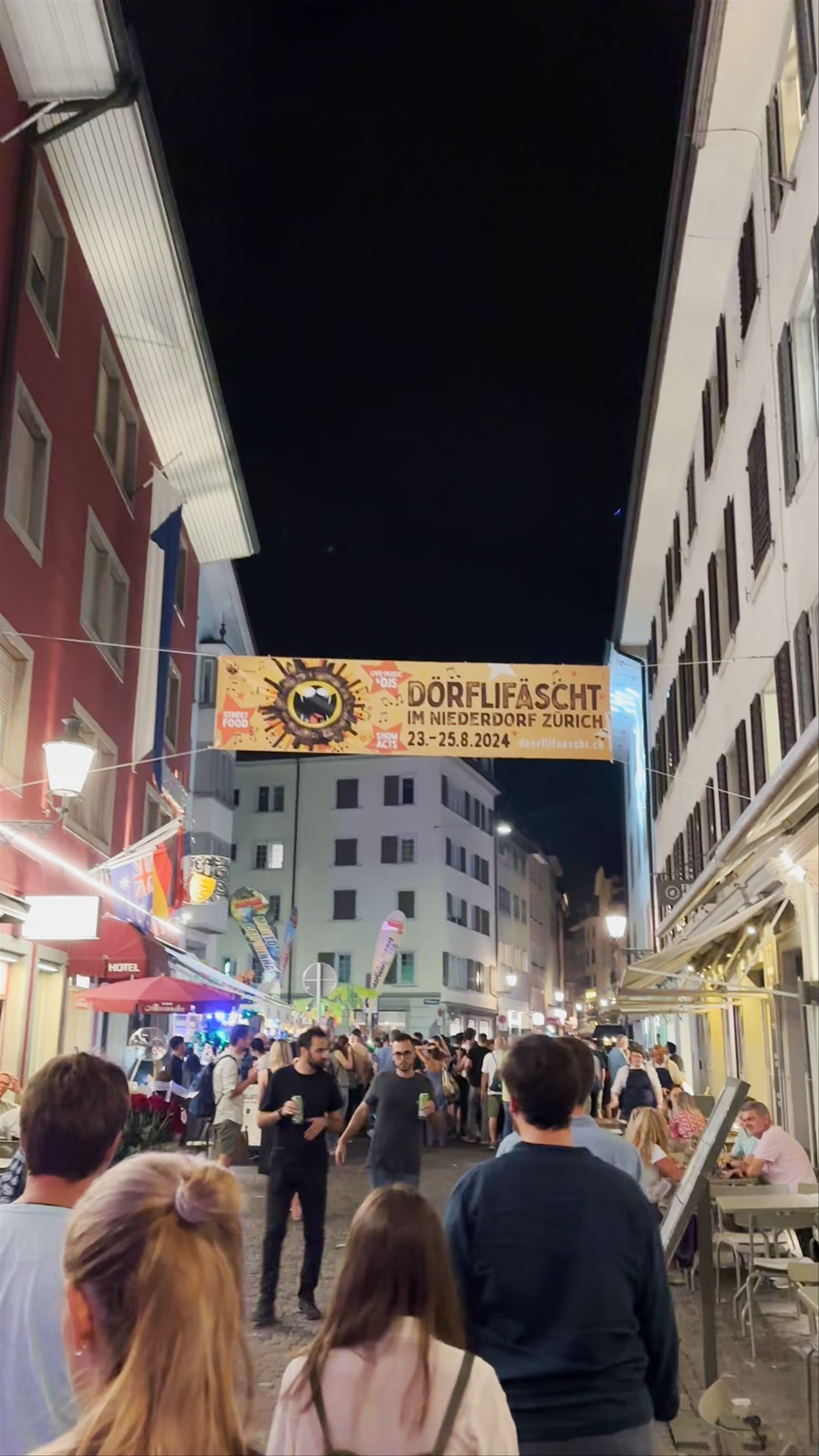 Dörflifäscht Festival Night in Niederdorfstrasse, Zürich