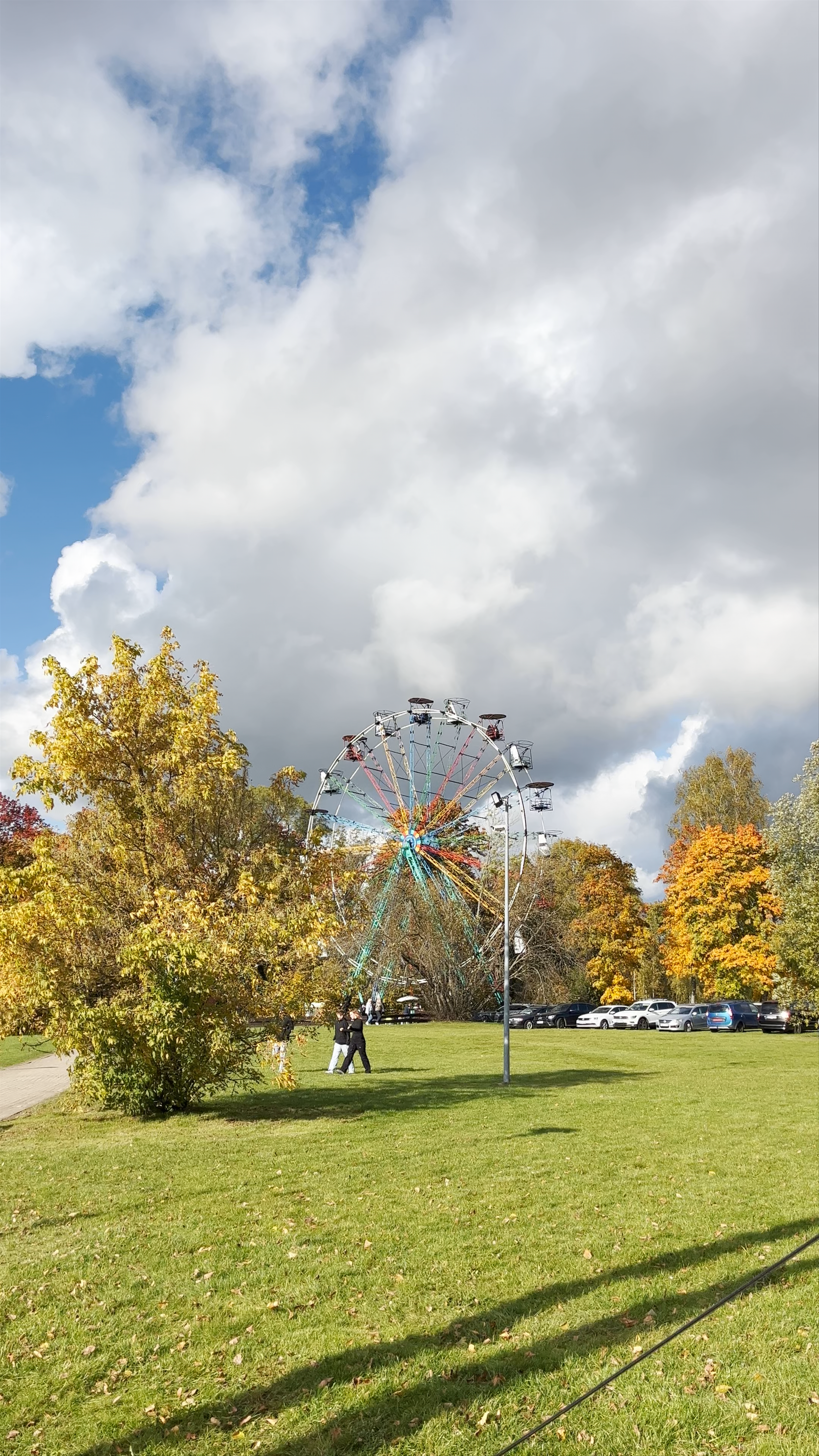 Autumn Ferris Wheel Serenity in Sigulda, Latvia
