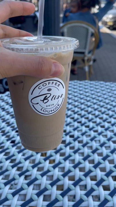 Bliss Coffee Lounge - First iced latte of the season! - Coffee & Tea Near Me - Somerville, New Jersey